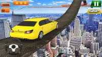 लिमोजिन कार ड्राइविंग: असंभव स्टंट कार रेसिंग Screen Shot 2