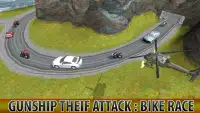 Gunship Thief Attack:Bike Race Screen Shot 1