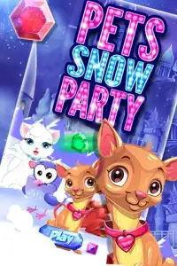 Pet Snow Party - Addictive Match 3 game Screen Shot 6