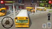 Van de weg af School Bus Chauffeur 2020 Screen Shot 5
