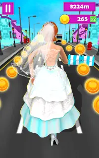 Bride Run Escape Running Games Screen Shot 3
