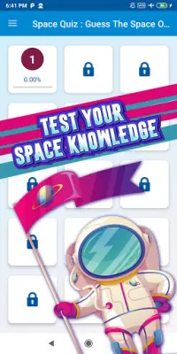 space quiz games Screen Shot 1