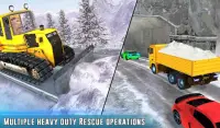 Снег вождения спасательной, экскаватор крановщик Screen Shot 8