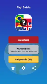 Flagi i Stolice Quiz - Flagi państw świata Quiz Screen Shot 0