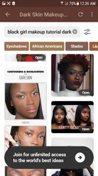 Black Beauty Makeup Tutorials. Screen Shot 7