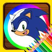 Libro para colorear para Sonic