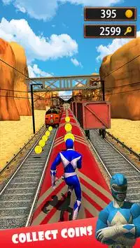 Subway Surf Ninja: Rangers Steel Run Screen Shot 3