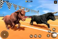 Angry Bull City Rampage: Wild Animal Attack Games Screen Shot 1