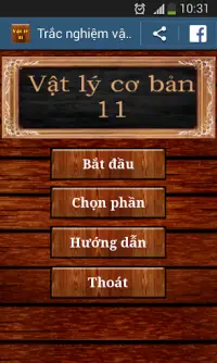 Trac nghiem on tap Vat ly 11 Screen Shot 0