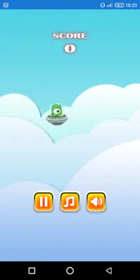 flappy alien game Screen Shot 1