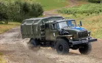 Truck Driving Simulator- Army Truck 3d Cargo Game Screen Shot 4