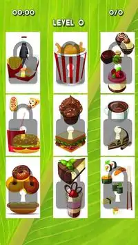 Fastfood puzzle kids games. Screen Shot 1