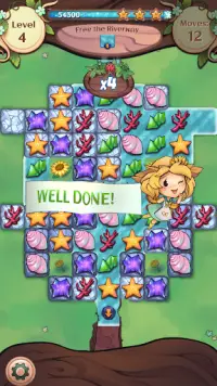 Fairy Blossom Charms - Free Match 3 Story Puzzle Screen Shot 2