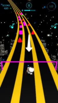 Beat Runner - EDM Music Tiles game Screen Shot 2