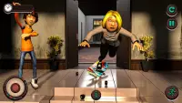 डरावना पागल शिक्षक 3 डी-डरावना स्कूल दादी खेल Screen Shot 2