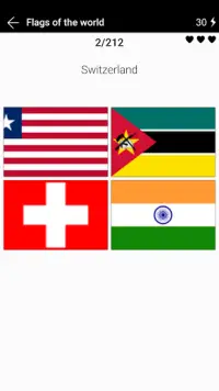 Flags of the world - Photo Quiz and test Screen Shot 0