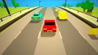 Blocky Cars 3D - Free Car Game Screen Shot 2