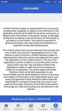 MSL Cricket prediction Screen Shot 4