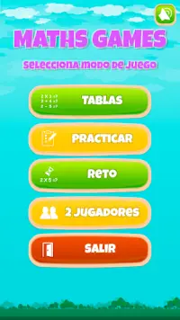 Juego Matemáticas: cálculo mental Screen Shot 1