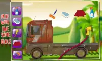 شاحنة غسيل وغسيل السيارات خدمة محطة لعبة أطفال Screen Shot 0