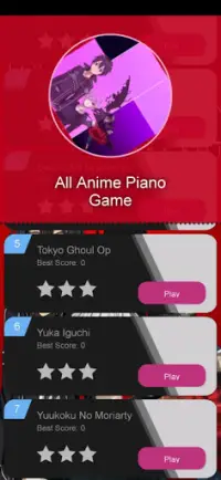All Anime Piano Tiles Screen Shot 2