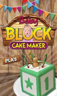 Baby Block cake maker kids fun Screen Shot 0