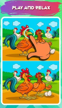 Find The Differences Game -  Cartoon Game Screen Shot 2