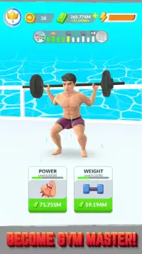 Gym Life 3D! - Idle Workout Simulator Game Screen Shot 1