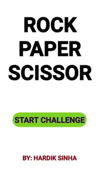 Rock Paper Scissor Challenge Screen Shot 0
