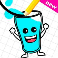 Super Happy Glass:Fill The Glass with draw lines