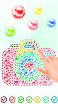 Magnetic Balls Color By Number - Magnet Bubbles Screen Shot 1