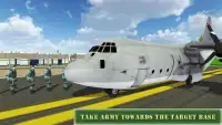Armee-Transport-Flugzeug-Pilot Screen Shot 3