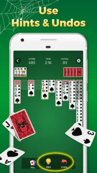 Spider Solitaire Classic Games Screen Shot 5