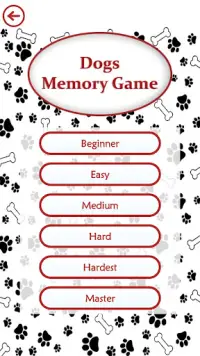 Dogs Memory Game Screen Shot 1