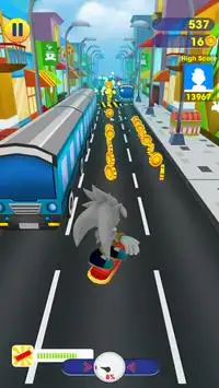 Subway Sonic Surf - Dash & Run Screen Shot 3