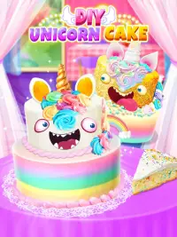 DIY Unicorn Cake - Rainbow Unicorn Food Screen Shot 0
