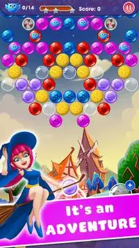 Witch Bird Pop: Bubble Shooter Screen Shot 1