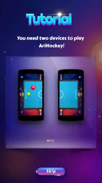 AirHockey two-screen game Screen Shot 1