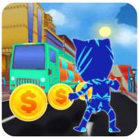 Subway Hero Masks :3D Adventure Run Blue Dash game