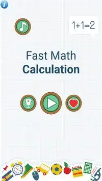 Fast Math Calculation Screen Shot 0