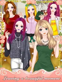 Beauty girl dress up diary - fashion girls game Screen Shot 7