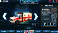 Emergência Ambulância Rescue Driver: Simulator 3D Screen Shot 4