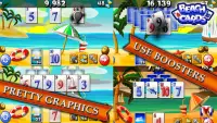 Beach Cards: hard free solitaire tripeak card game Screen Shot 1