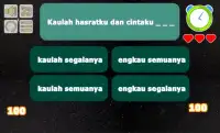 Indah Pada Waktunya - Rizky Febian Lyric Quiz Screen Shot 1