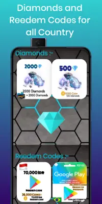 FF Gamer - Free Reedem Code , diamonds Screen Shot 1