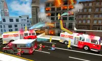 Robot Firefighter Rescue Truck PRO: Real City Hero Screen Shot 2