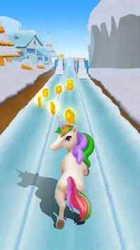 Unicorn Run - Magic Pony Dash Runner Screen Shot 0