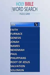 Bible Word Search Puzzle Game Screen Shot 1