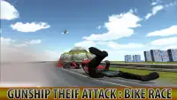 Gunship Thief Attack:Bike Race Screen Shot 2