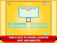 Math Telling Time Clock Game - Clock Learning Screen Shot 1